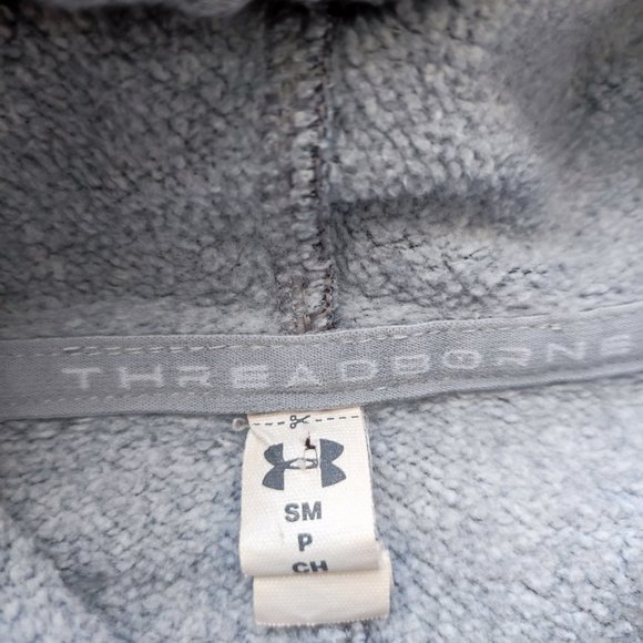 Under Armour Threadborne hoodie grey women's size S - Picture 4 of 5